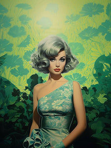 Retro Wallflower Gigi - Art Print