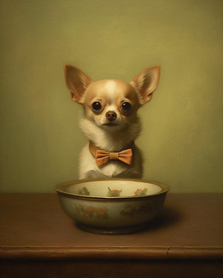 Chihuahua Supper - Art Print