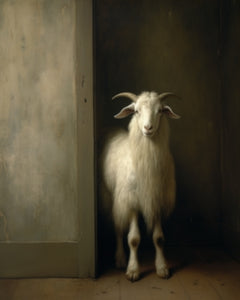 Goat in the Doorway - Art Print