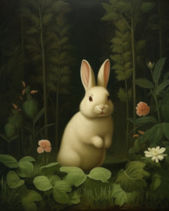 Rabbit in the Garden - Art Print