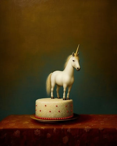 Unicorn Cake- Art Print