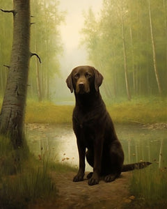 Brown Labrador- Art Print