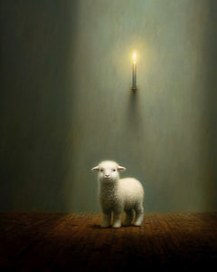 Lamb by Candlelight - Art Print