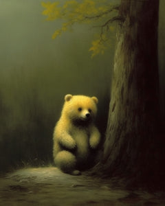 Little Yellow Bear - Art Print