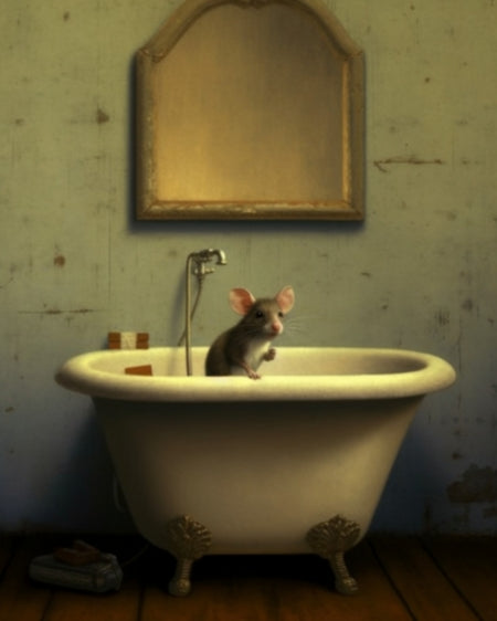 Mouse Bath - Art Print