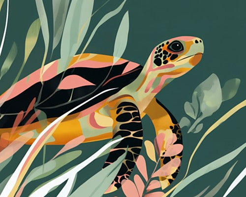 Sage Turtle - Art Print – The Picture Box