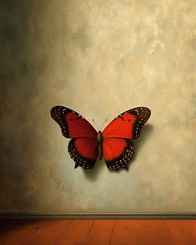 Red Butterfly - Art Print