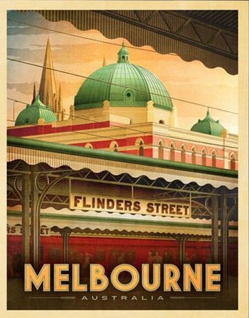 Flinders Street Station St Pauls Art Print