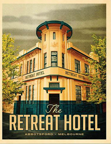 Retreat Hotel Abbotsford Art Print