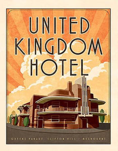 United Kingdom Hotel, Melbourne Art Print