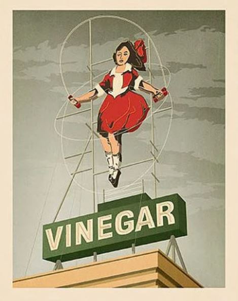Skipping Girl Vinegar Art Print