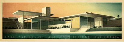 Kauffman House, 1956, Palm Springs, California (Colour) Art Print